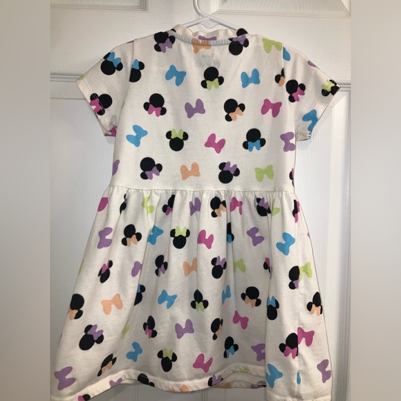 Minnie Mouse Silhouette & Bows Short Sleeve Dress, Disney 5T, EUC - Picture 7 of 7